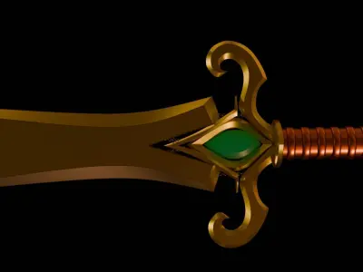 fantasy sword Free 3D model purchase