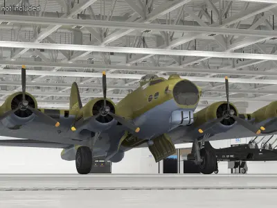 Boeing B-17 Bomber 3D model