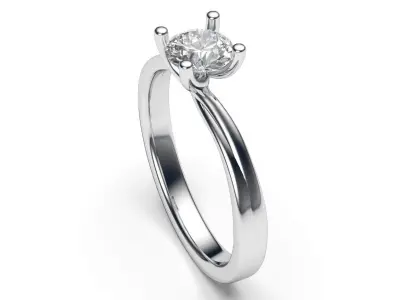 solitaire with ring sizes  8 part S59 3D print model