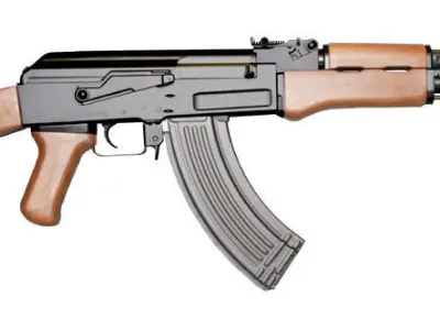 AK-47 Gun Low Poly For Video Games And VFX Free low-poly 3D model