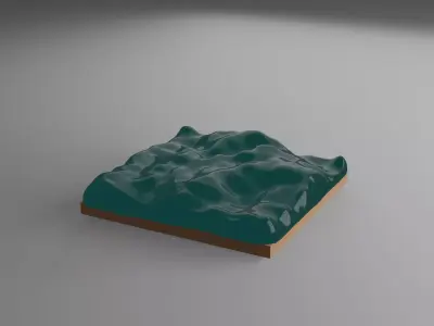 3d water Low-poly 3D model