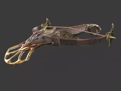 Crossbow 05 Low-poly 3D model