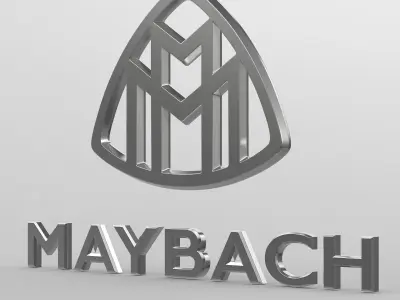 maybach logo 3D model