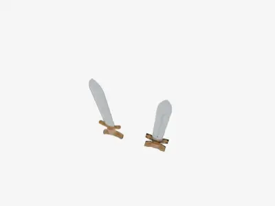  Celtic War Sword  Low-poly 3D model