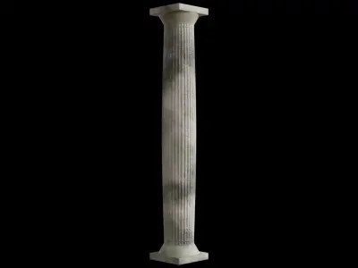 Old Doric Column 3D model