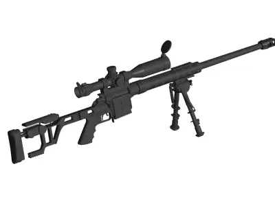 DVL-10 Sniper Rifle 3D model
