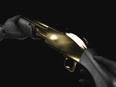 Mossberg 590 Shockwave Shotgun Pack Low-poly 3D model