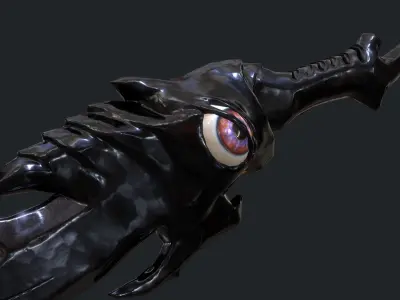 Fantasy Stylish- Dagger of Silence Low-poly 3D model
