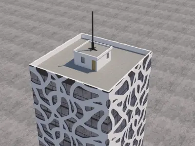 Modern Building Exterior Skyscraper 3 3D model