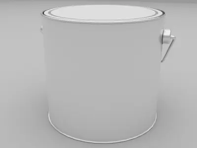 Metal Paint Can 3D model