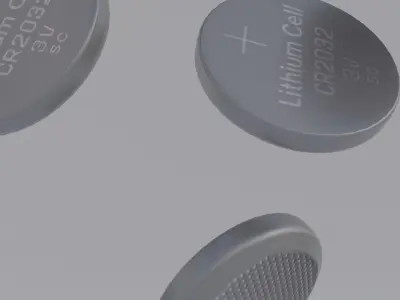 CMOS Battery Low-poly 3D model