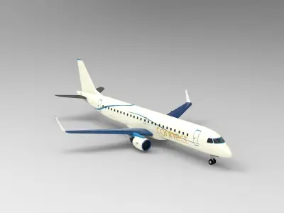 Embraer E190 3D model purchase