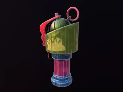 Stylize Grenade Low-poly 3D model
