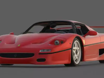 1995 Ferrari F50 3D Model  Formula 1 for the Road 3D model