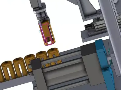 Automatic Shell Punching Machine with Pick and Place System 3D model