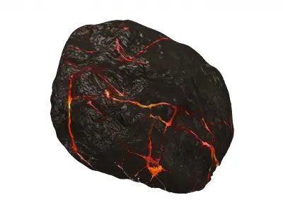 Lava rock 3D model purchase
