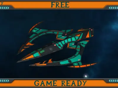 UAV Trident FREE Free low-poly 3D model