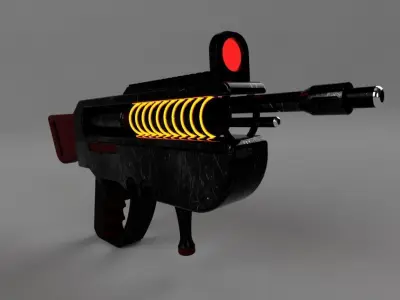 Free Sci-Fi Weapon Free low-poly 3D model