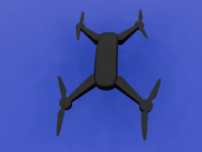 Drone Low-poly 3D model shop