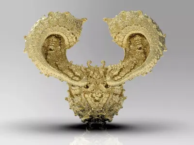 Fractal Kleinian - 2Fold Symmetry 3D print model