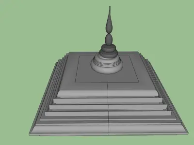 indian temple dome 3D model buy