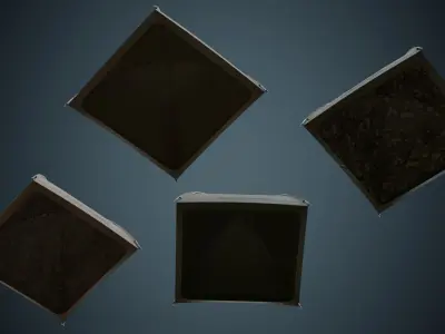 Tent 1A Low-poly 3D model