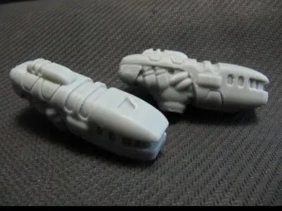 CHIBI-TECH SD - DELTAN HVY PLASMA GUNPOD          3D print model
