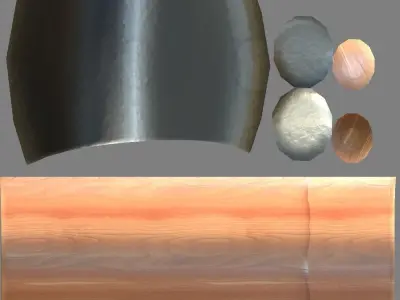 Low-Poly Rubber Hammer Editorial License Low-poly 3D model