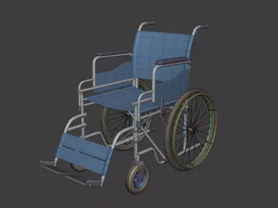 Classic Wheelchair - Wheel Chair 3D model
