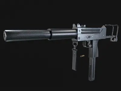 MAC 11 SMG PACK Low-poly 3D model