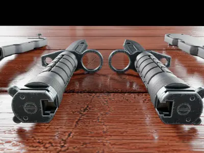 M9 Bayonet Knife Low-poly 3D model get