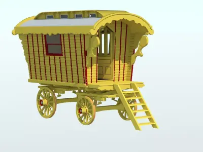 Gypsy Caravan 3D model