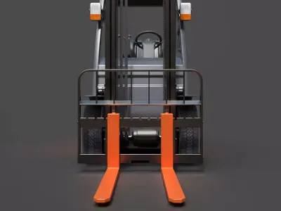 Toyota Industrial Forklift - Professional 3D Model 3D model