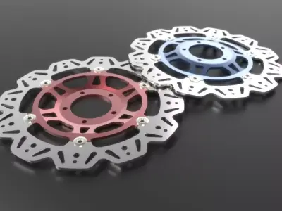 EBC Vee Rotor Front Brake Disc 3D model