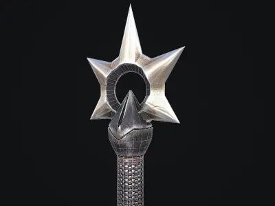 Fantasy Sword 9 3D Model Low-poly 3D model