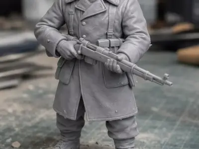 GERMAN SOLDIER REALISM 3D print model