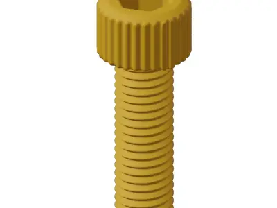 Plastic Socket Bolt Toy 3D model