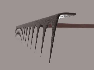 Rake model 3D model