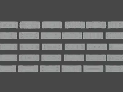 scifi container kit 3D model
