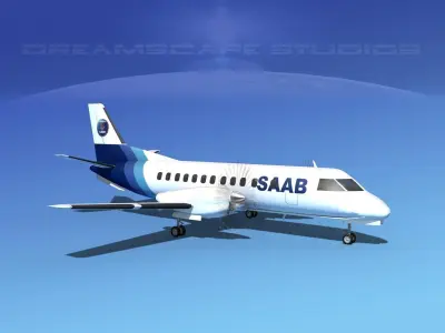 SAAB SF340 SAAB 3D model