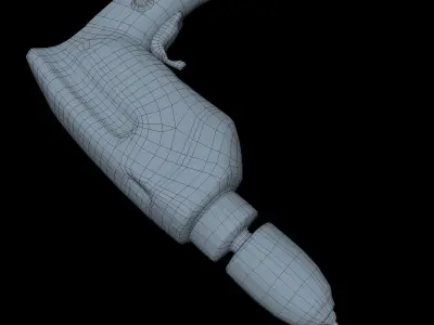 Drill Low Poly electric Low-poly 3D model