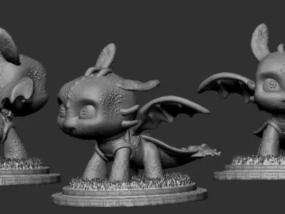 Toothless Pop  Funko 3D print model