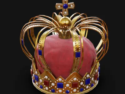 Crown 02 Low-poly 3D model
