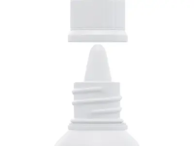 Plastic Dropper Bottle  3D Model  Low-poly 3D model