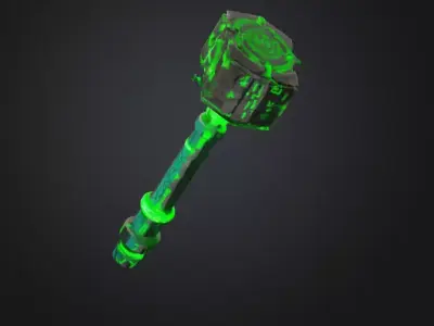 massive war hammer 3D model