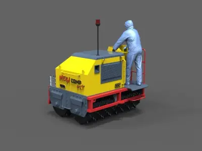 Compactor roller 3D print model