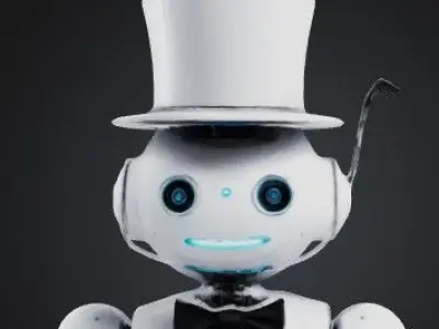 Robot butler 3D model
