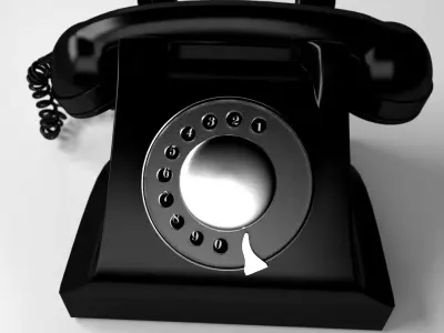 Rotary Phone 3D model