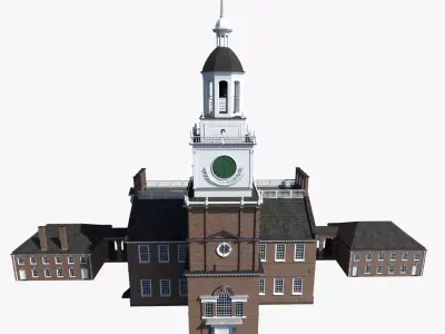 Independence Hall 3D model purchase