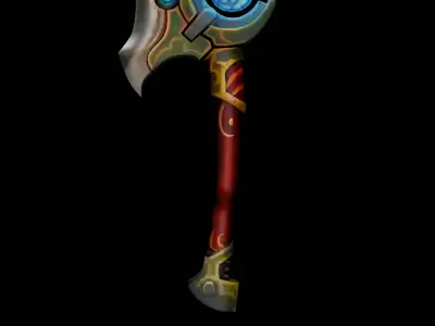 Low-poly Game Ready Fantasy Sword Low-poly 3D model